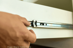 How to lubricate sliding drawer tracks