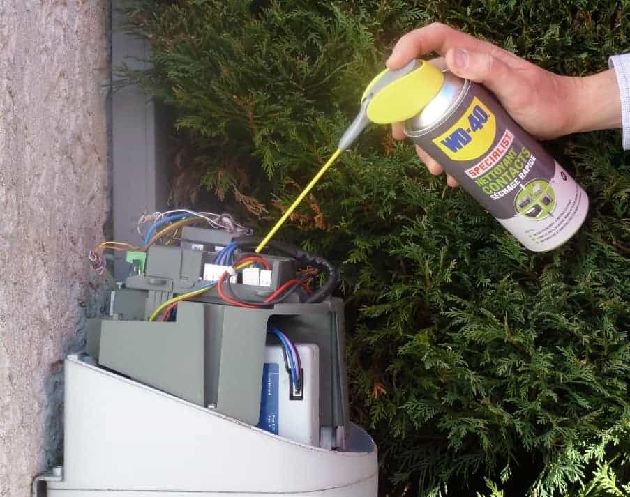 nettoyant contacts portail électrique