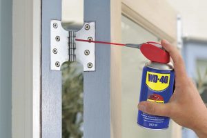 How to keep door and window hinges lubricated