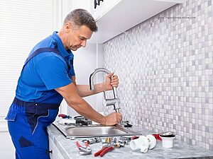 استبدال صنبور المطبخ